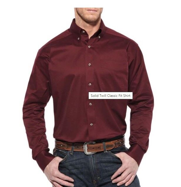 Ariat Men's Solid Twill Shirt