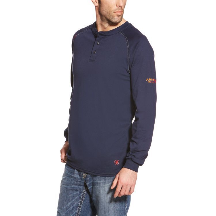 Ariat Men's FR Work Henley Long Sleeve