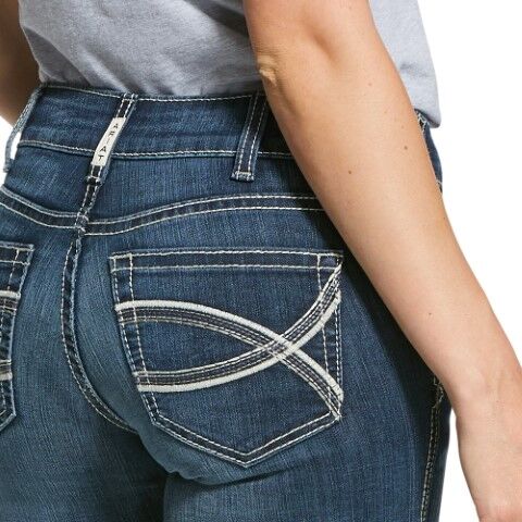Ariat Women's R.E.A.L. Mid Rise Arrow Fit Stretch Shayla Bootcut Jean