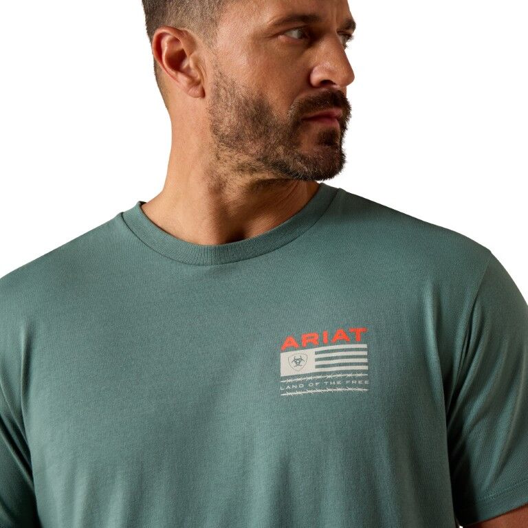 Ariat Men's Hidden Valley Flag Short Sleeve T-Shirt