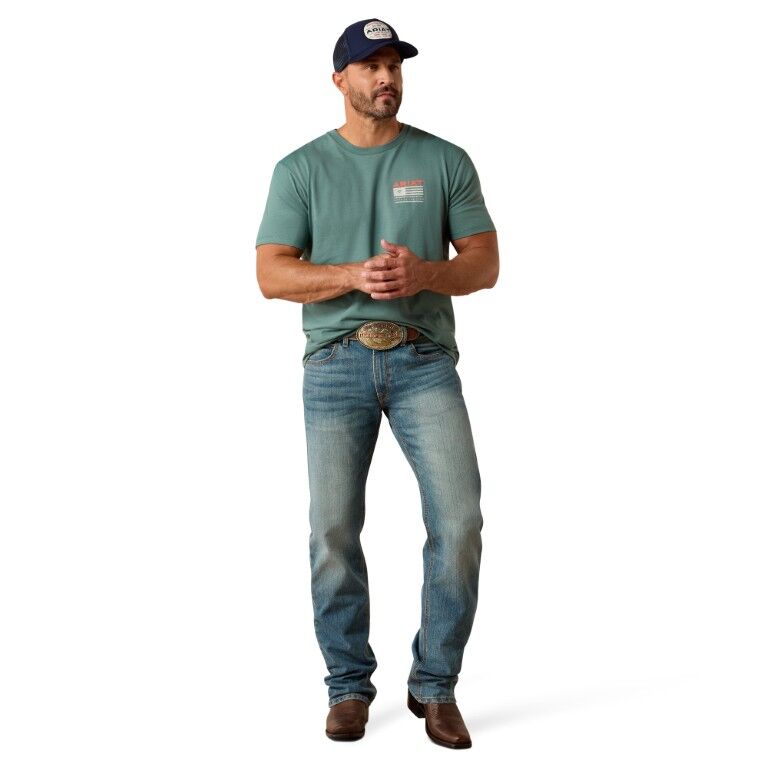 Ariat Men's Hidden Valley Flag Short Sleeve T-Shirt