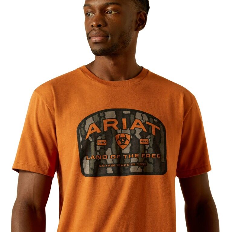 Ariat Men's Ariat Underlands Camo Badge T-Shirt