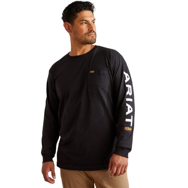 Ariat Men's Rebar Cotton Strong Standard Logo Pocket T-Shirt