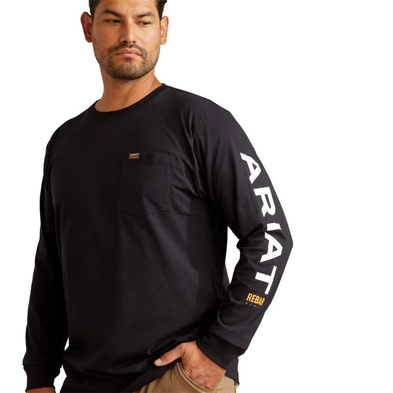 Ariat Men's Rebar Cotton Strong Standard Logo Pocket T-Shirt