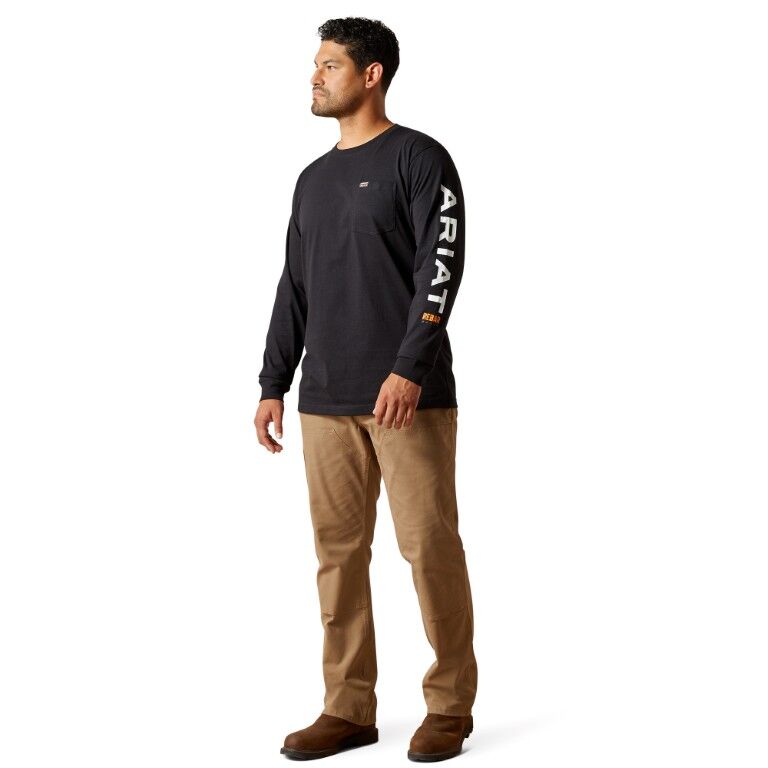 Ariat Men's Rebar Cotton Strong Standard Logo Pocket T-Shirt