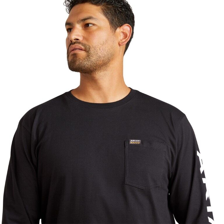 Ariat Men's Rebar Cotton Strong Standard Logo Pocket T-Shirt