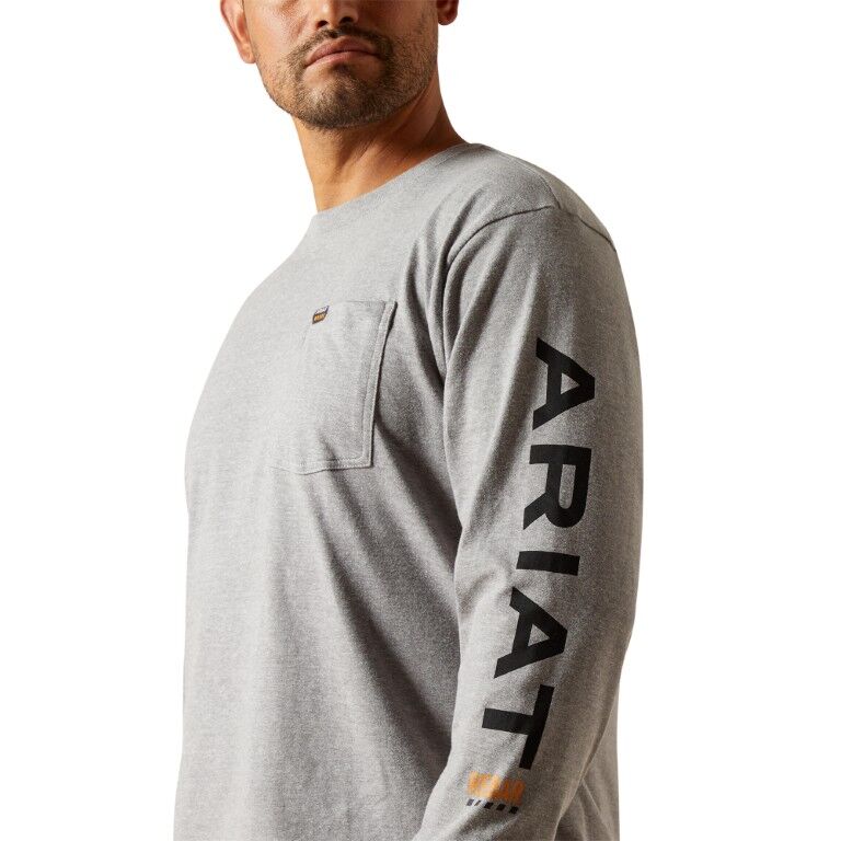Ariat Men's Rebar Cotton Strong Standard Logo Pocket T-Shirt