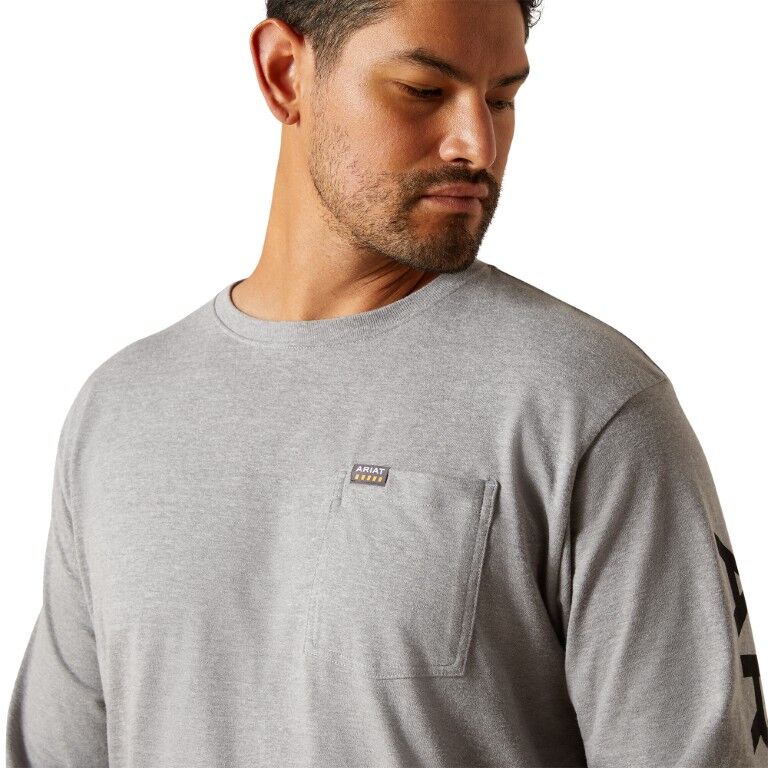 Ariat Men's Rebar Cotton Strong Standard Logo Pocket T-Shirt