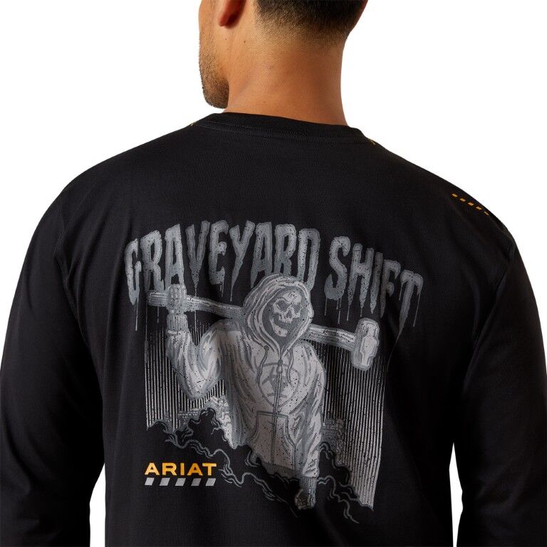 Ariat Men's Rebar Workman Graveyard T-Shirt