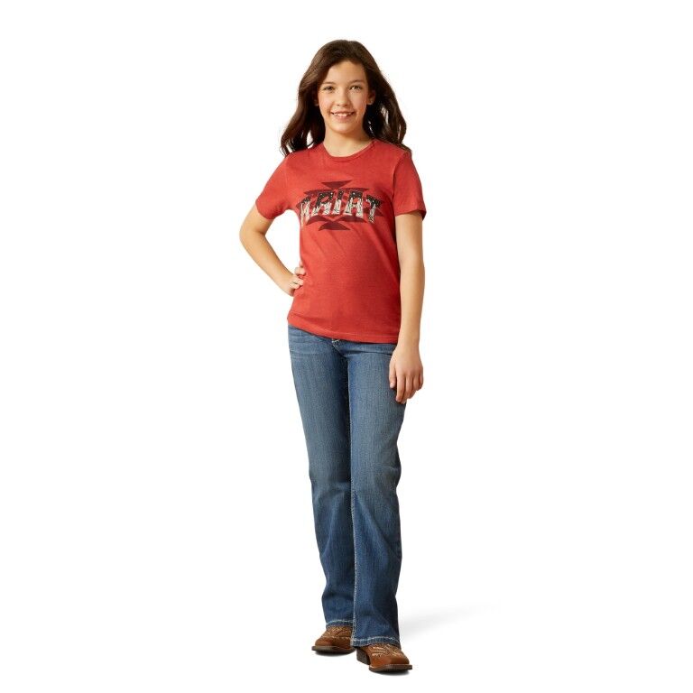 Ariat Girl's Ariat SW Logo Landscape T-Shirt