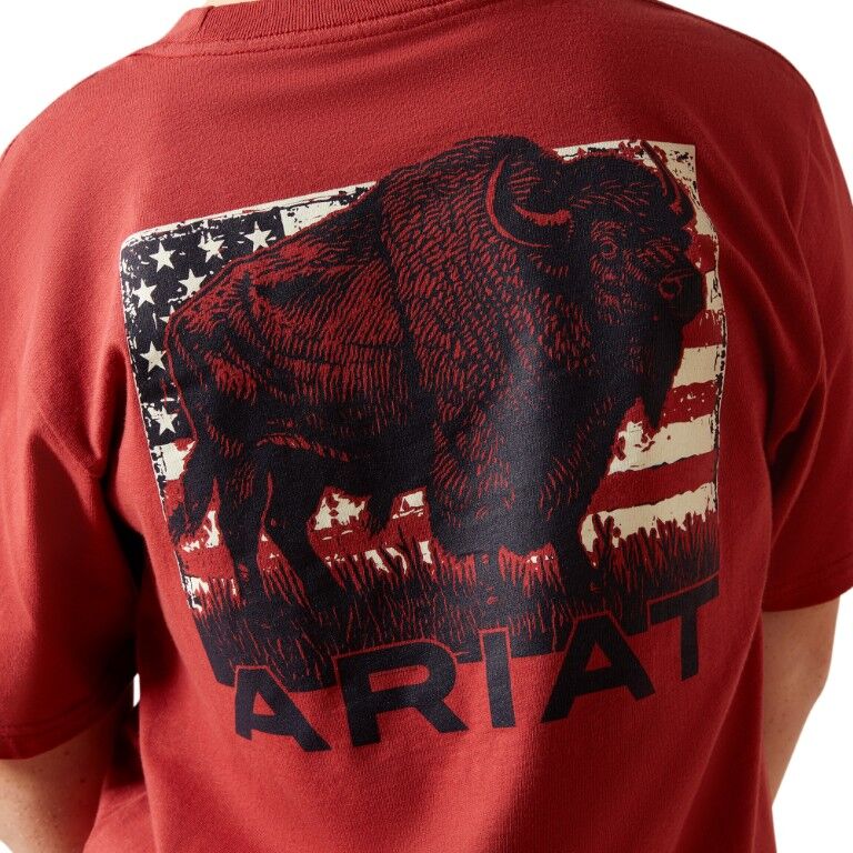 Ariat Boy's Ariat Buffalo Flag T-Shirt