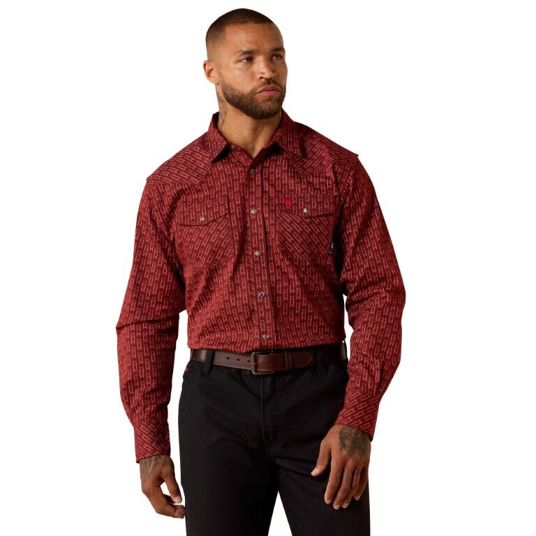 Ariat Men's FR Clemente Retro Fit Snap Long Sleeve Work Shirt