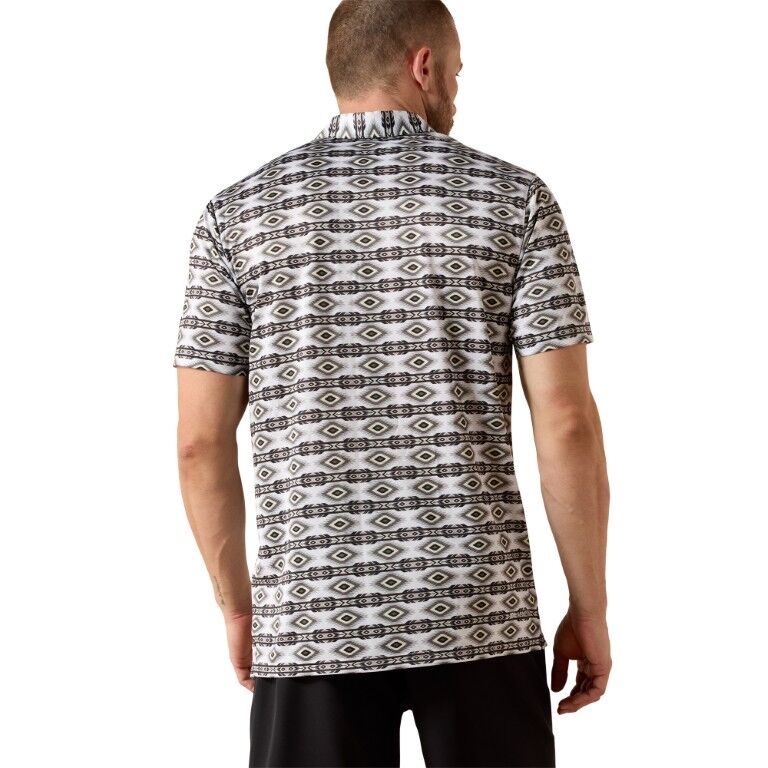 Ariat Men's Fitted All Over Print Polo