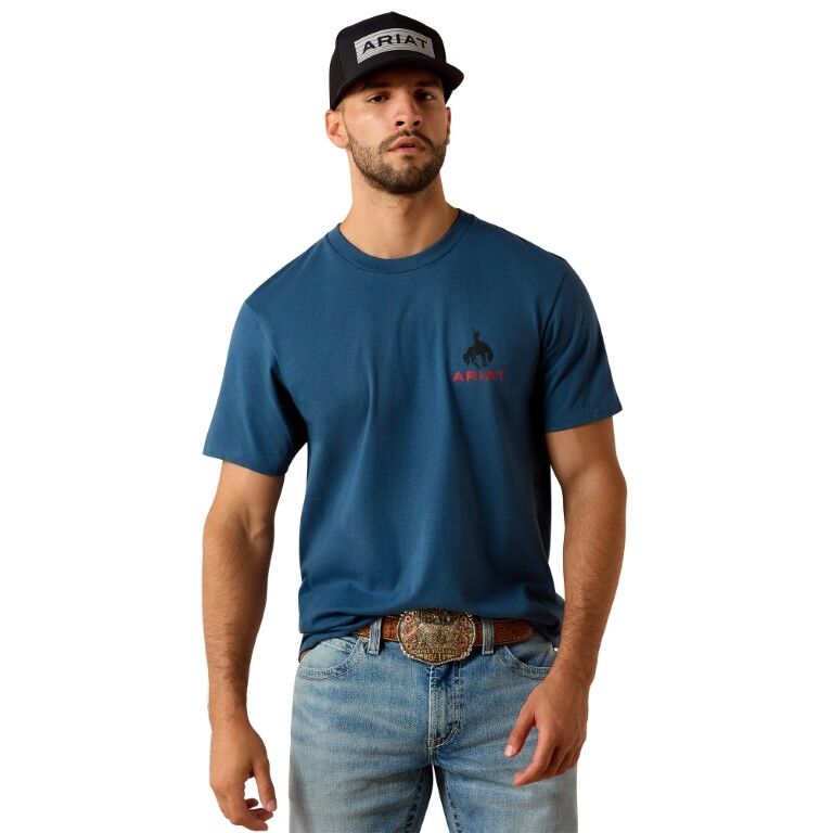 Ariat Men's Flag Bronco Short Sleeve T-Shirt