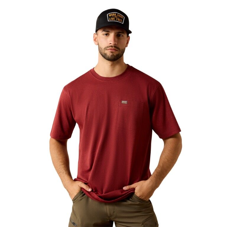 Ariat Men's Cotton Strong Standard Pocket Short Sleeve T-Shirt