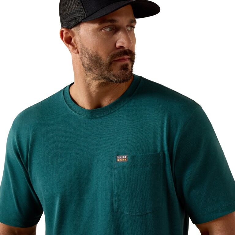 Ariat Men's Cotton Strong Standard Pocket Short Sleeve T-Shirt