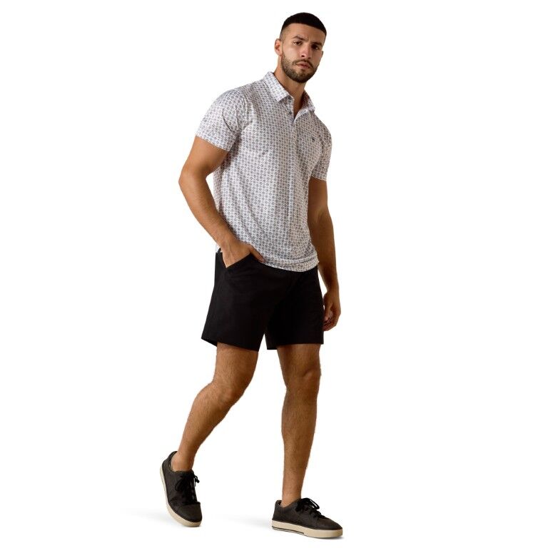 Ariat Men's Fitted All Over Print Polo