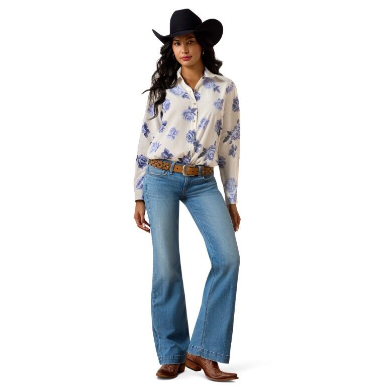 Ariat Women's Boots-N-Roses Homestyle Shirt