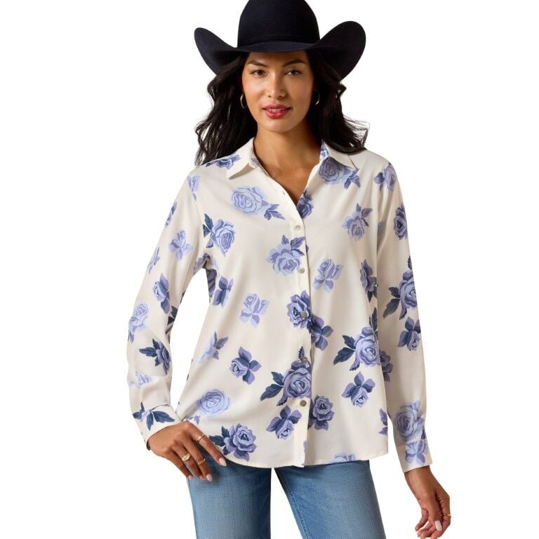 Ariat Women's Boots-N-Roses Homestyle Shirt