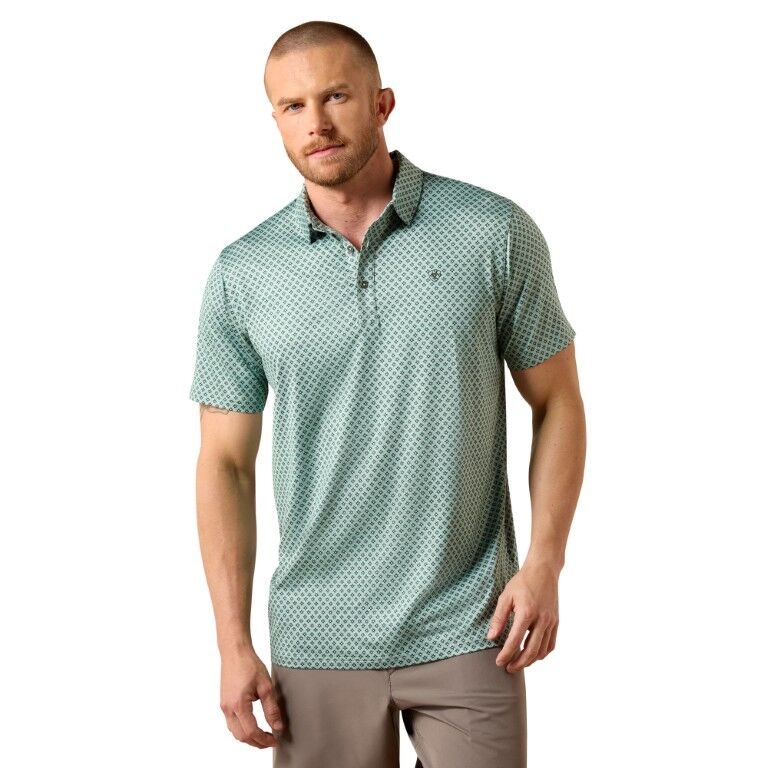 Ariat Men's All Over Print Polo