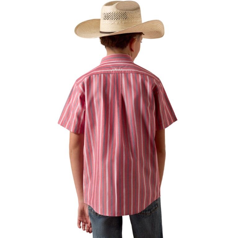 Ariat Boy's Crimson Travelers Bobby Classic Short Sleeve Shirt