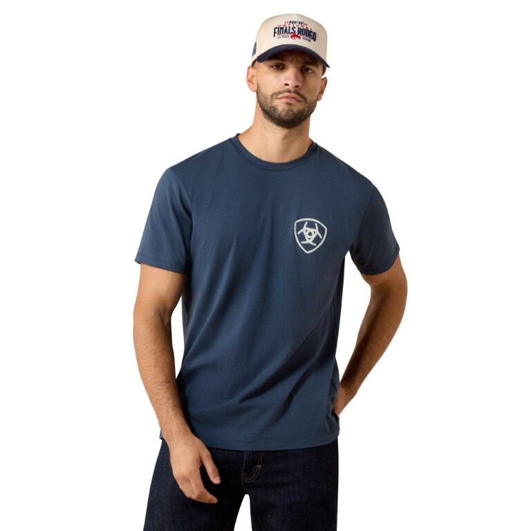 Ariat Men's Longhorn Skull Land Of The Free T-Shirt