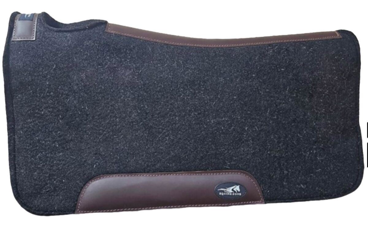 Equine Zone Black Contoured Ranch Saddle Pad