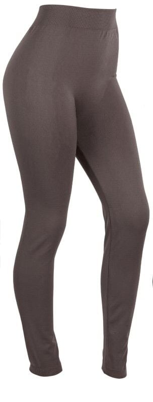 Gold Metal International Women's Seamless Fleece Lined Leggings in Grey