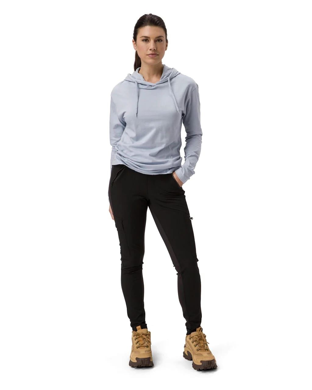 CAT Women's UPF Long Sleeve Hooded Shirt