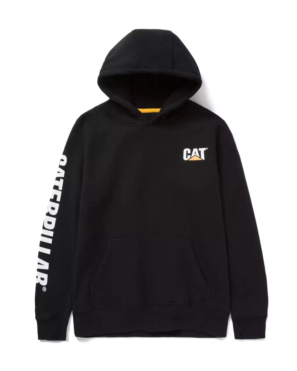 CAT Women's Trademark Banner Pullover Hoodie in Black