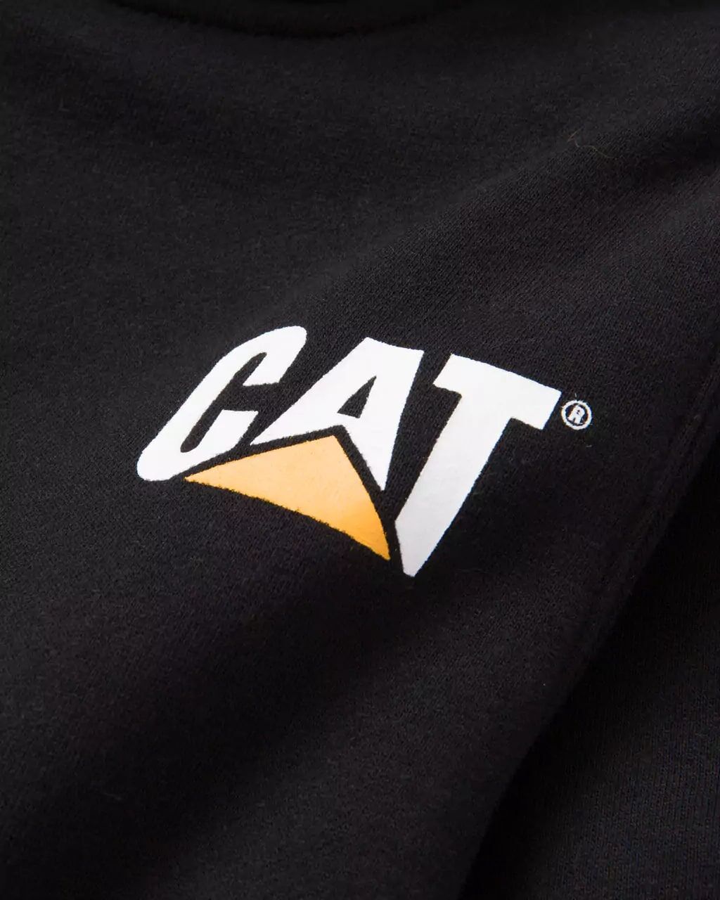 CAT Women's Trademark Banner Pullover Hoodie in Black