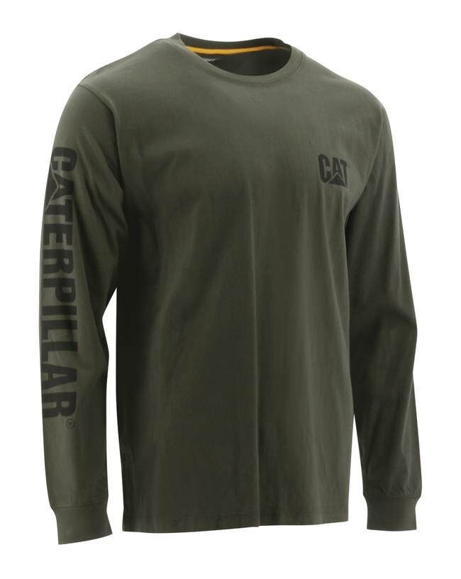 CAT Men's Trademark Banner Long Sleeve T-Shirt