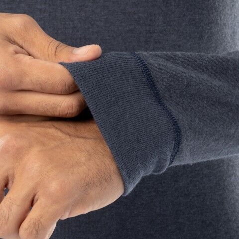 Indera Mills Men's Authentic Wool Plus Crew in Navy