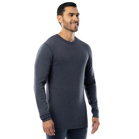 Indera Mills Men's Authentic Wool Plus Crew in Navy