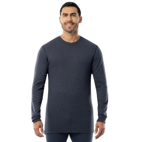 Indera Mills Men's Authentic Wool Plus Crew in Navy