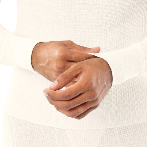 Indera Mills Men's Traditional Waffle Crew in Natural