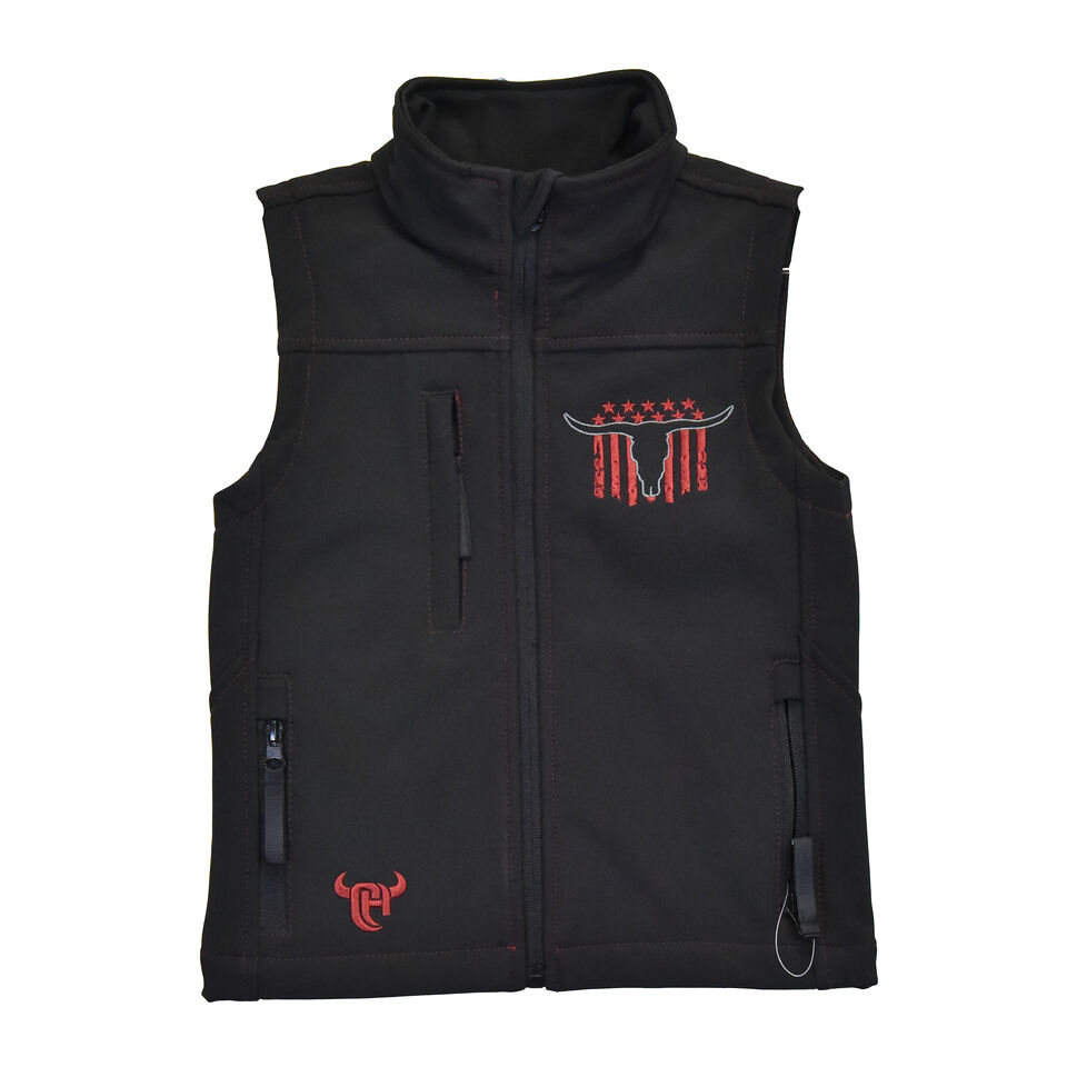 Cowboy Hardware Boy's Skull Banner Vest