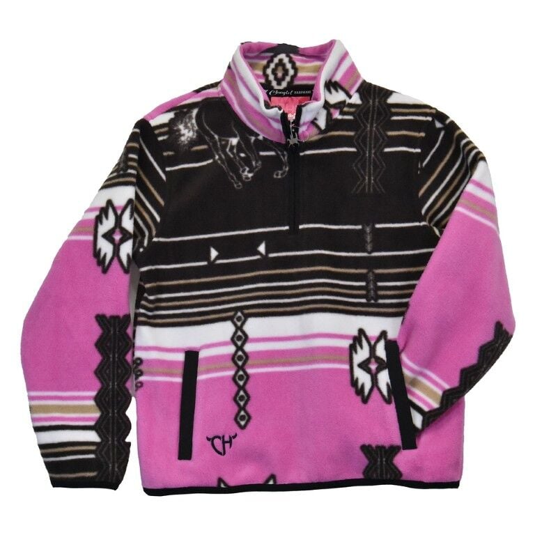 Cowboy Hardware Girl's Horse Aztec Cadet Sweatshirt
