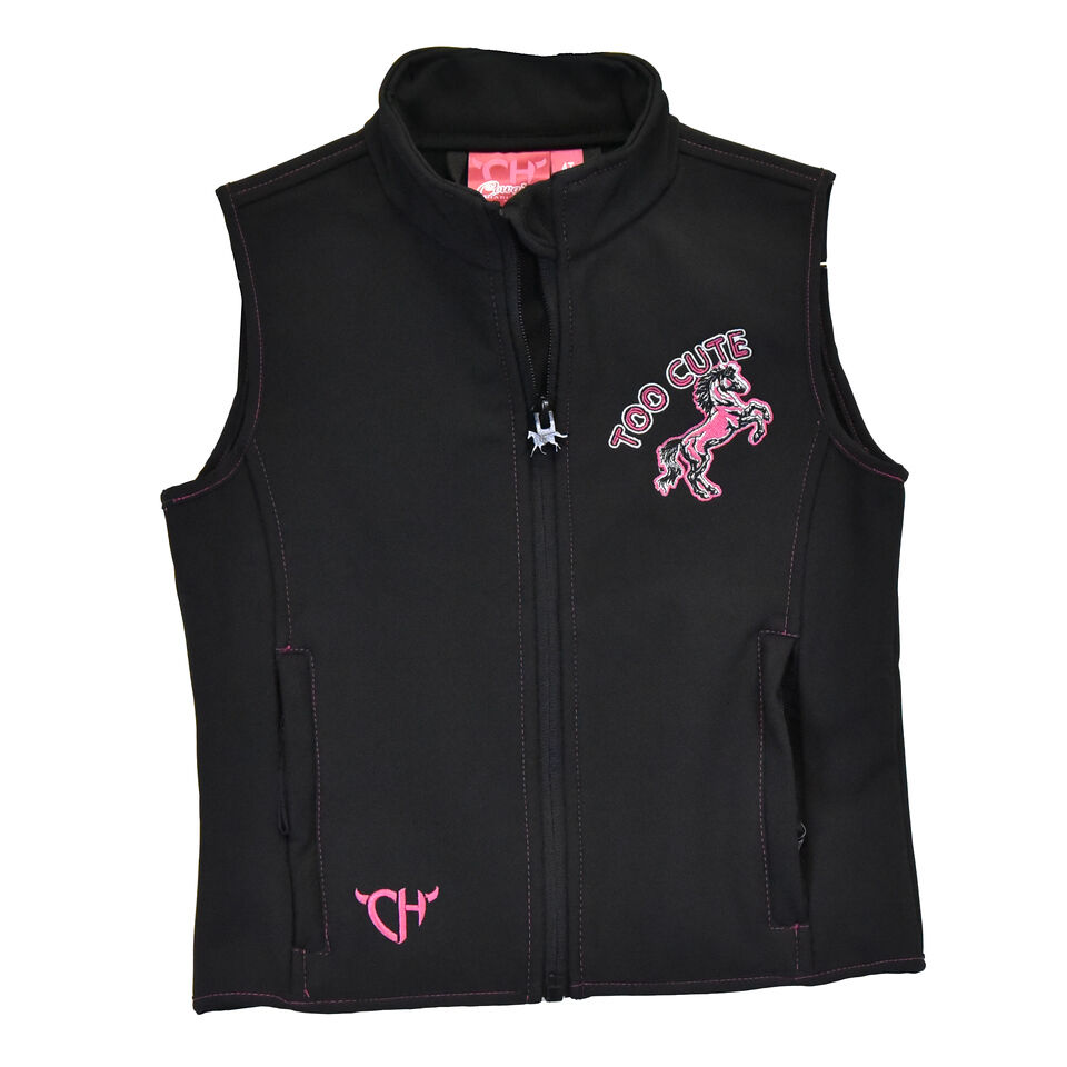 Cowboy Hardware Toddler Girl's Too Cute To Cry Vest