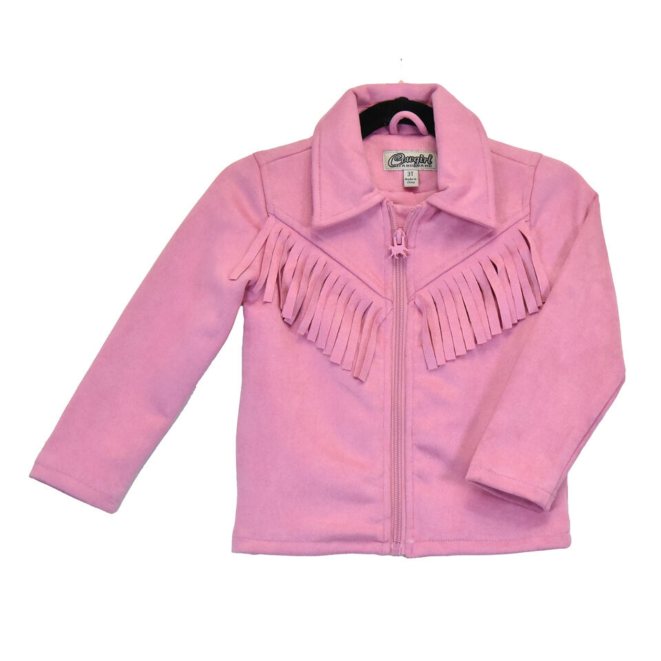 Cowboy Hardware Toddler Girl's Faux Suede Fringe Jacket