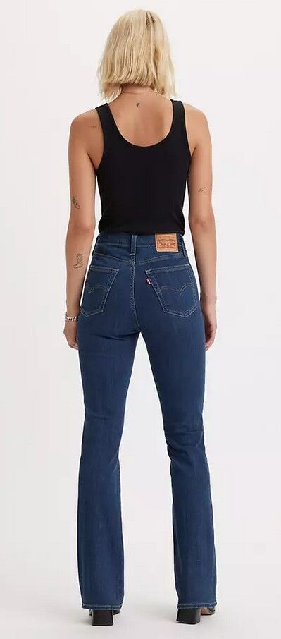 Levi's Women's 725 High Rise Bootcut Jeans in Lapis Dark Horse