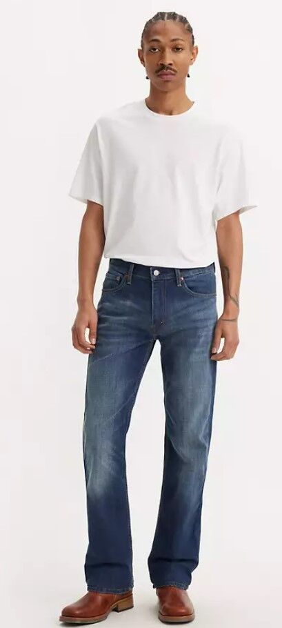 Levi's Men's 527 Slim Bootcut Jeans in Wave Allusions