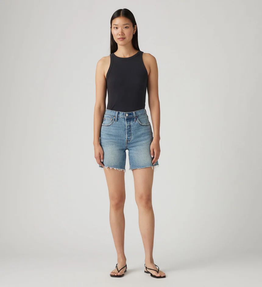 Levi's Women's 501 Original High-Rise Mid-Thigh Jean Shorts