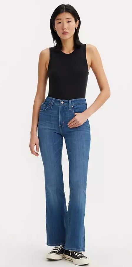 Levi's Women's 726 High Rise Flare Jeans in Take A Walk