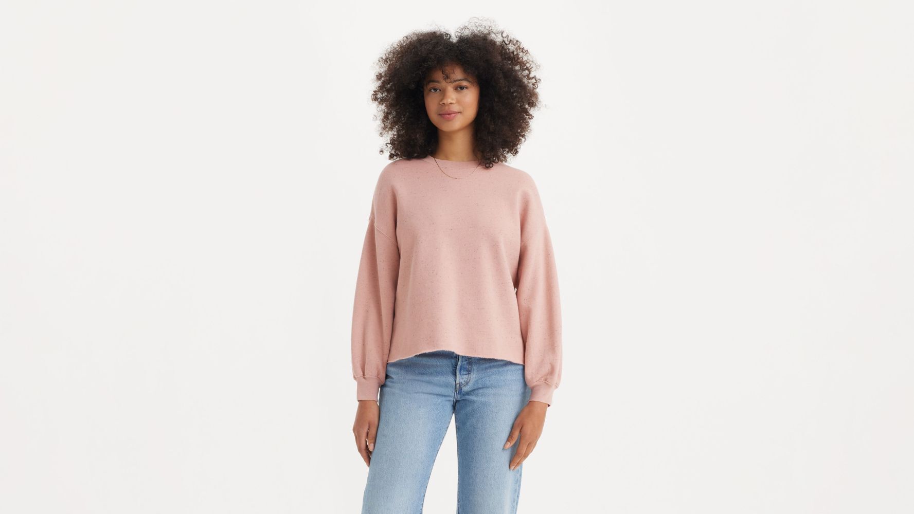 Levi's Women's Leo Raw Cut Sweatshirt