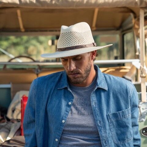 Stetson Men's Airway Panam Safari Hat in Natural