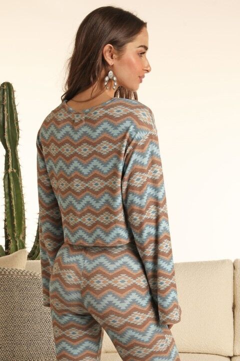 Rock & Roll Denim Women's Aztec Crop Top