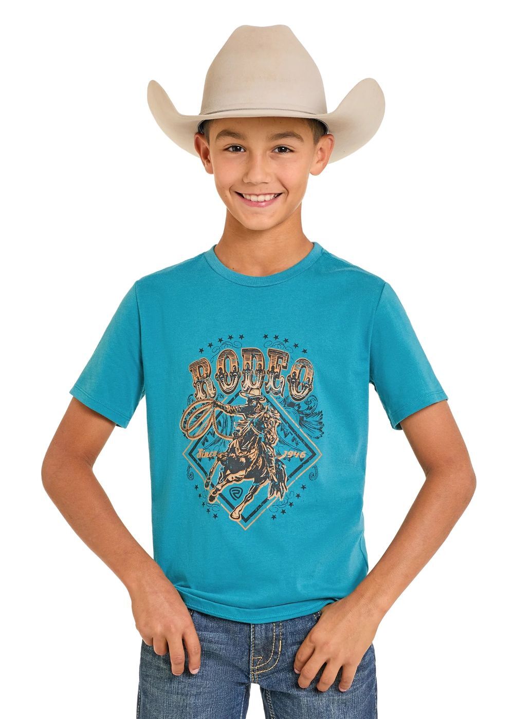 Rock & Roll Denim Boy's Rodeo Graphic T-Shirt