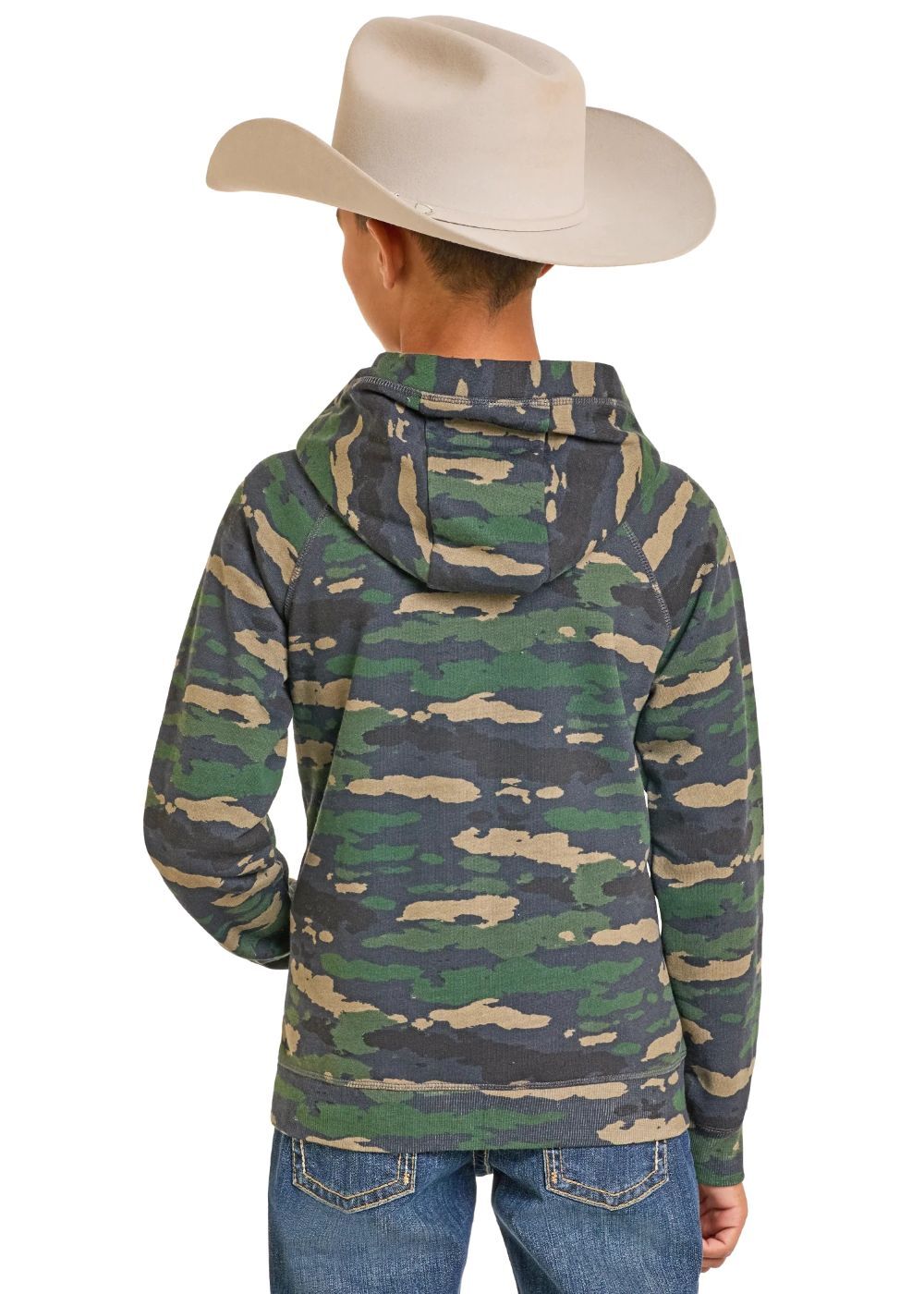 Rock & Roll Denim Boy's Cowboy Graphic Hoodie