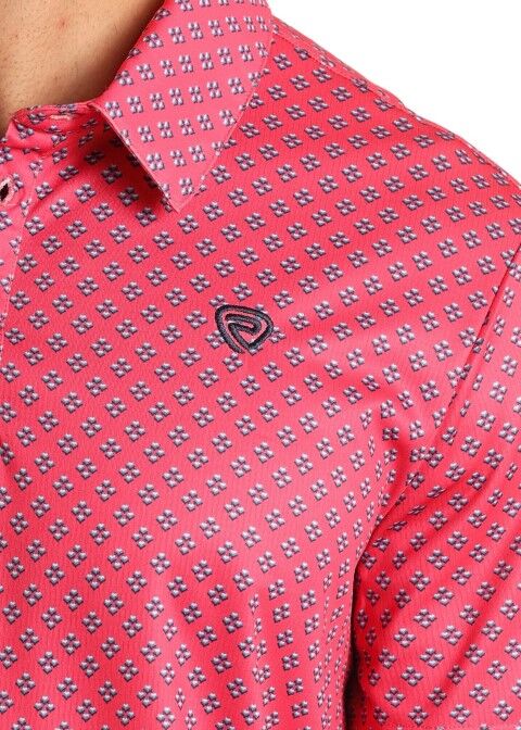 Rock & Roll Denim Men's Geo Print Polo